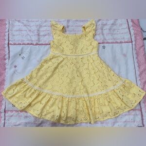 4, Janie and Jack Sunny Yellow Floral Dress